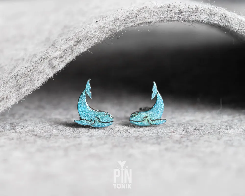 Bijoux - Boucles d'oreilles baleines - Bijoux nautiques côtiers - Cadeaux sur le thème de l'océan pour femmes, anniversaire ou Noël - PINTONIK