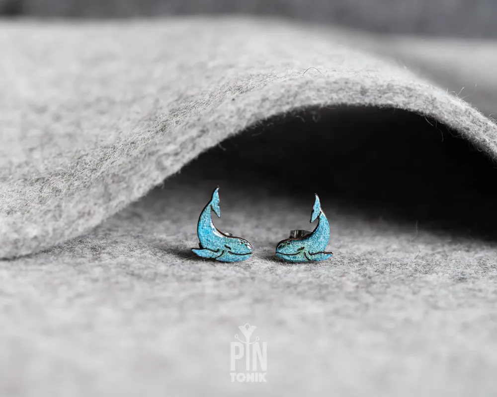 Bijoux - Boucles d'oreilles baleines - Bijoux nautiques côtiers - Cadeaux sur le thème de l'océan pour femmes, anniversaire ou Noël - PINTONIK