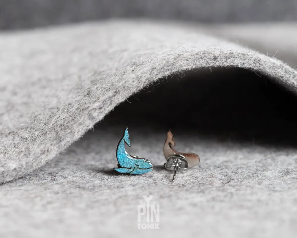 Bijoux - Boucles d'oreilles baleines - Bijoux nautiques côtiers - Cadeaux sur le thème de l'océan pour femmes, anniversaire ou Noël - PINTONIK