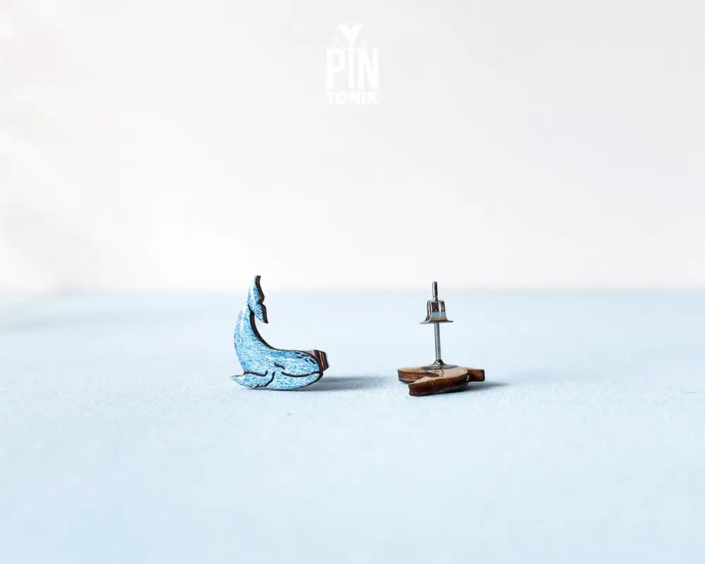 Bijoux - Boucles d'oreilles baleines - Bijoux nautiques côtiers - Cadeaux sur le thème de l'océan pour femmes, anniversaire ou Noël - PINTONIK