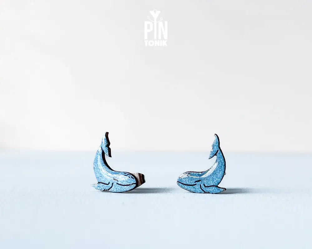 Bijoux - Boucles d'oreilles baleines - Bijoux nautiques côtiers - Cadeaux sur le thème de l'océan pour femmes, anniversaire ou Noël - PINTONIK