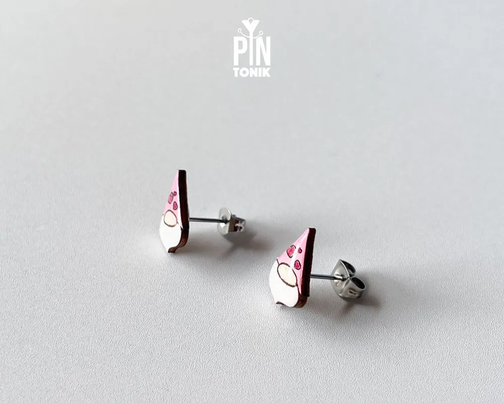Jewelry - Valentine Gnome Earrings - Love Earrings - Funny Gifts for Anniversary, Teenage Girl or Bestfriend - PINTONIK