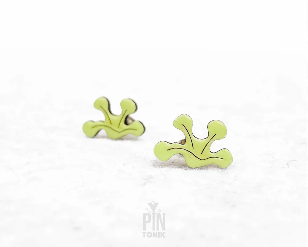 Bijoux - Boucles d'oreilles pattes de grenouille rigolotes - Boucles d'oreilles originales - Cadeau décalé pour ado ou meilleure amie - PINTONIK