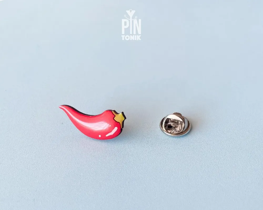 Bijoux - Pin's Piment rouge : Pin's amusant pour les gourmands - PINTONIK
