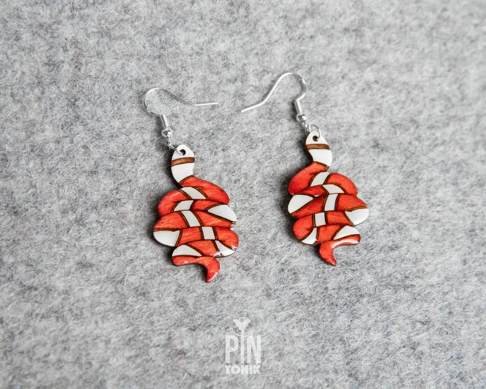 Jewelry - Mystical Snake Earrings - Witchy Serpent Statement Jewelry - Gothic Halloween Dangle Drop Earrings - PINTONIK