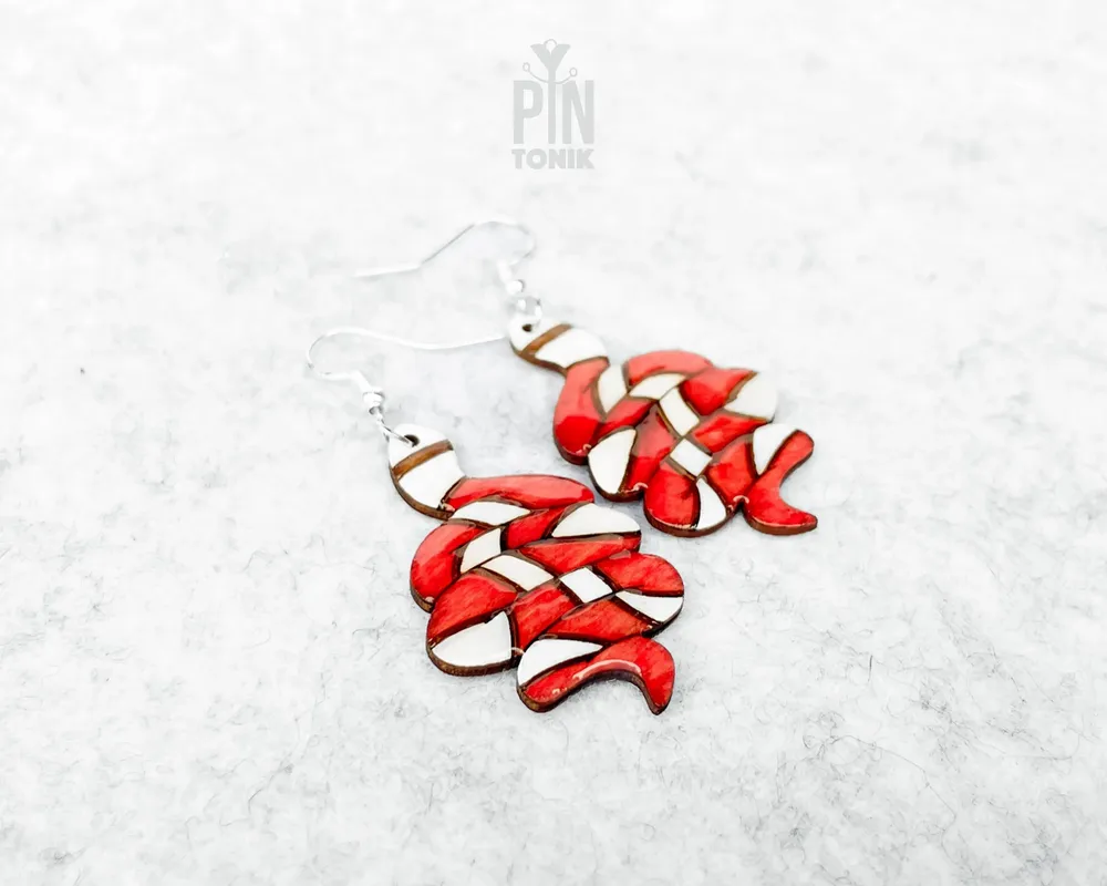 Jewelry - Mystical Snake Earrings - Witchy Serpent Statement Jewelry - Gothic Halloween Dangle Drop Earrings - PINTONIK