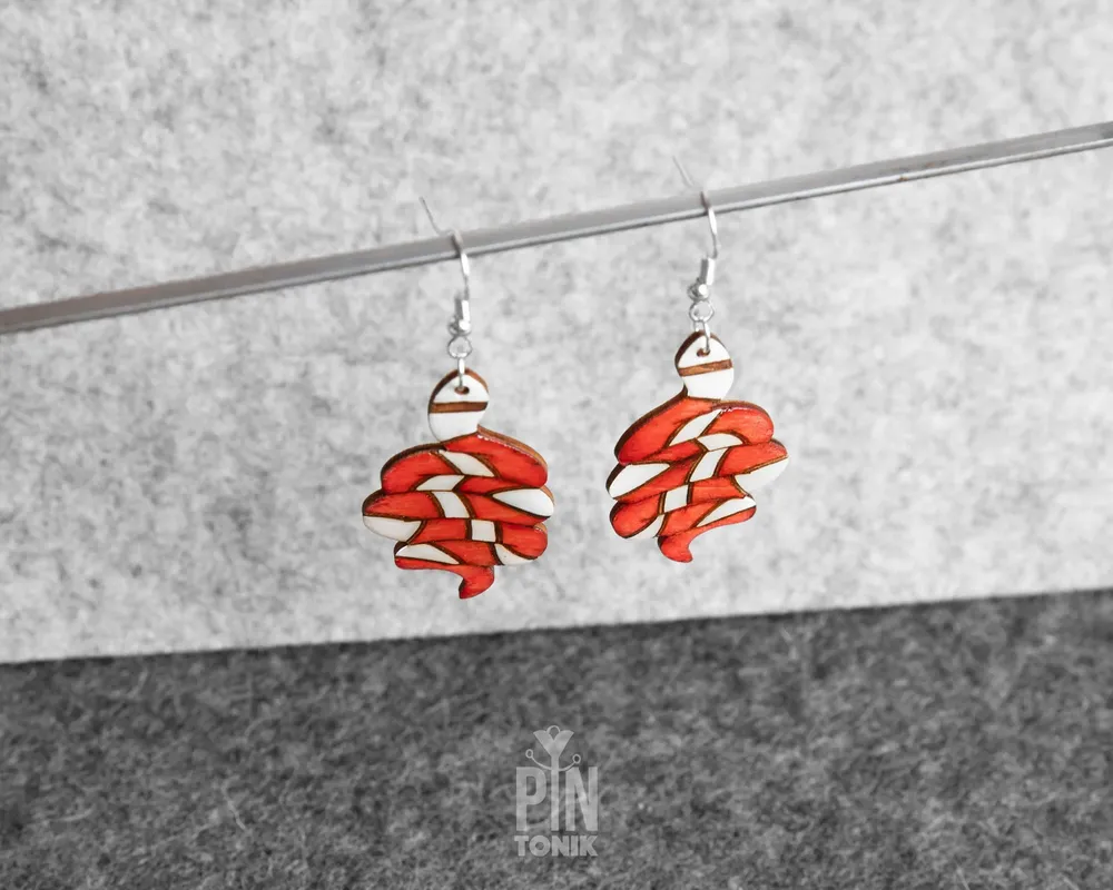 Jewelry - Mystical Snake Earrings - Witchy Serpent Statement Jewelry - Gothic Halloween Dangle Drop Earrings - PINTONIK