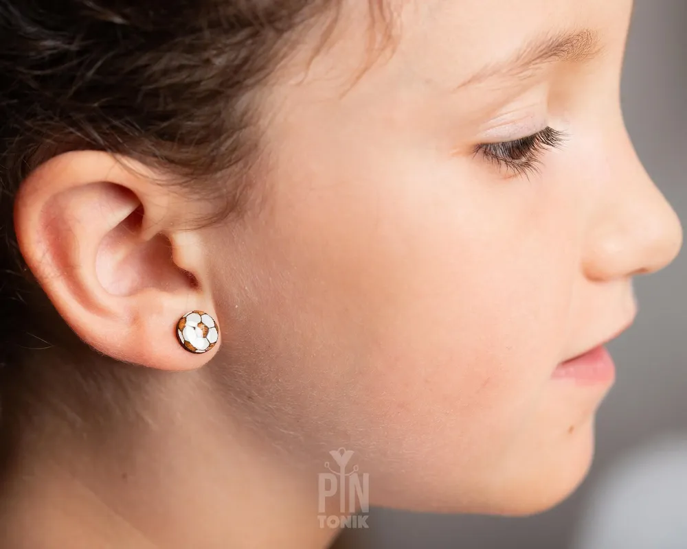 Jewelry - Soccer Mom Earrings, Fun Sports Stud Earrings - Gifts Soccer Girls, Coach or Football Sister - PINTONIK