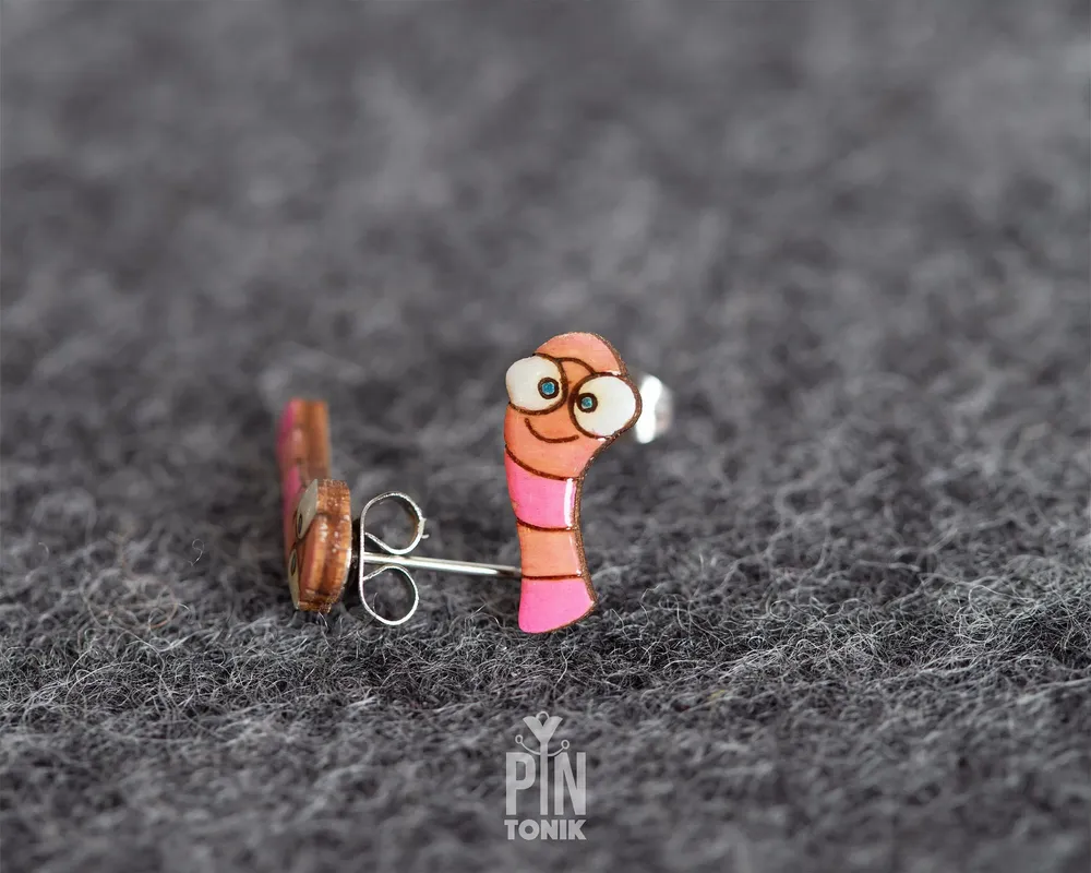 Bijoux - Boucles d'oreilles originales pour amoureux des livres - Boucles d'oreilles puces décalées pour passionnés de lecture - Cadeaux intellos pour les lecteurs, les enseignants et les passionnés de lecture - Cadeau de Noël - PINTONIK