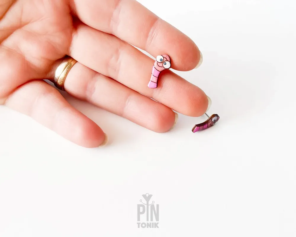 Bijoux - Boucles d'oreilles originales pour amoureux des livres - Boucles d'oreilles puces décalées pour passionnés de lecture - Cadeaux intellos pour les lecteurs, les enseignants et les passionnés de lecture - Cadeau de Noël - PINTONIK