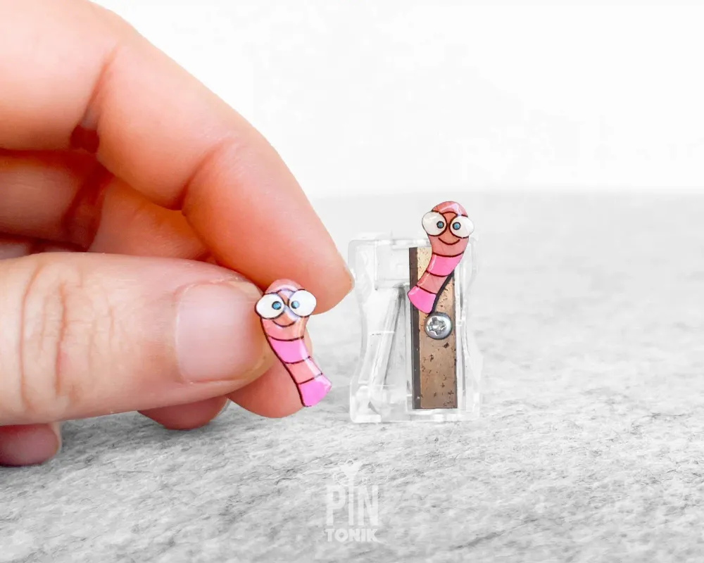 Bijoux - Boucles d'oreilles originales pour amoureux des livres - Boucles d'oreilles puces décalées pour passionnés de lecture - Cadeaux intellos pour les lecteurs, les enseignants et les passionnés de lecture - Cadeau de Noël - PINTONIK