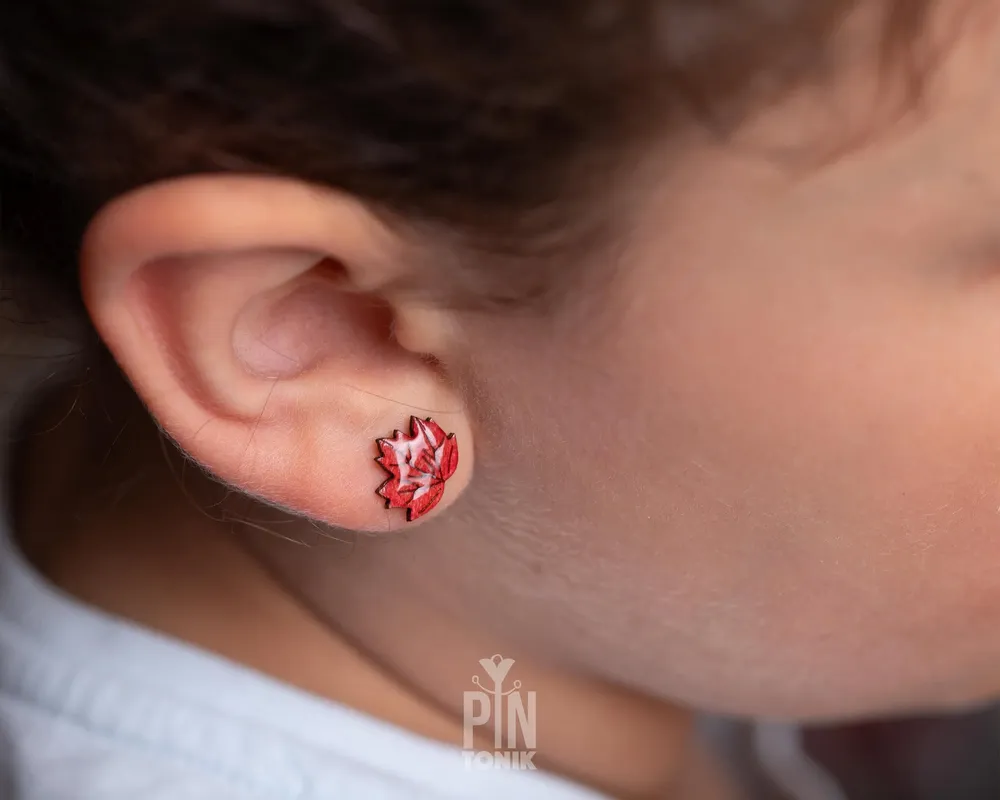 Bijoux - Boucles d'oreilles feuilles d'érable japonais d'automne - Cadeau de nouveau départ pour une sœur, Thanksgiving, une future maman - Bijoux d'automne - PINTONIK