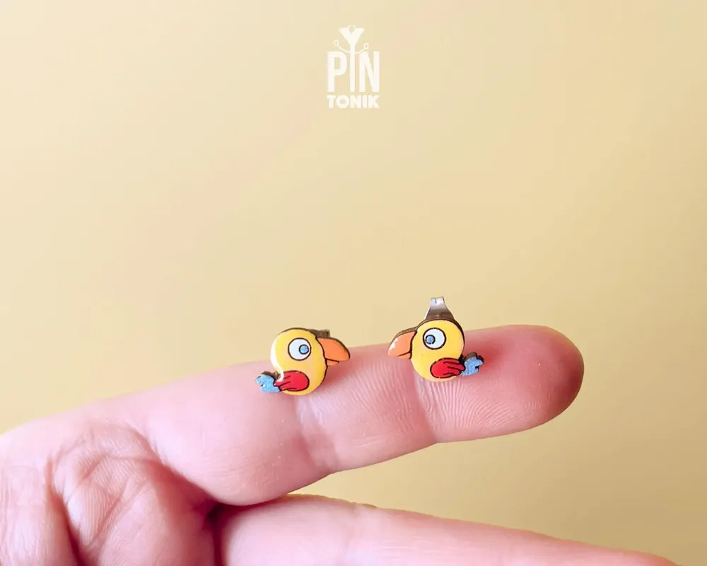 Bijoux - Boucles d'oreilles perroquet mignonnes - Bijoux oiseaux Quikry - Boucles d'oreilles originales - PINTONIK
