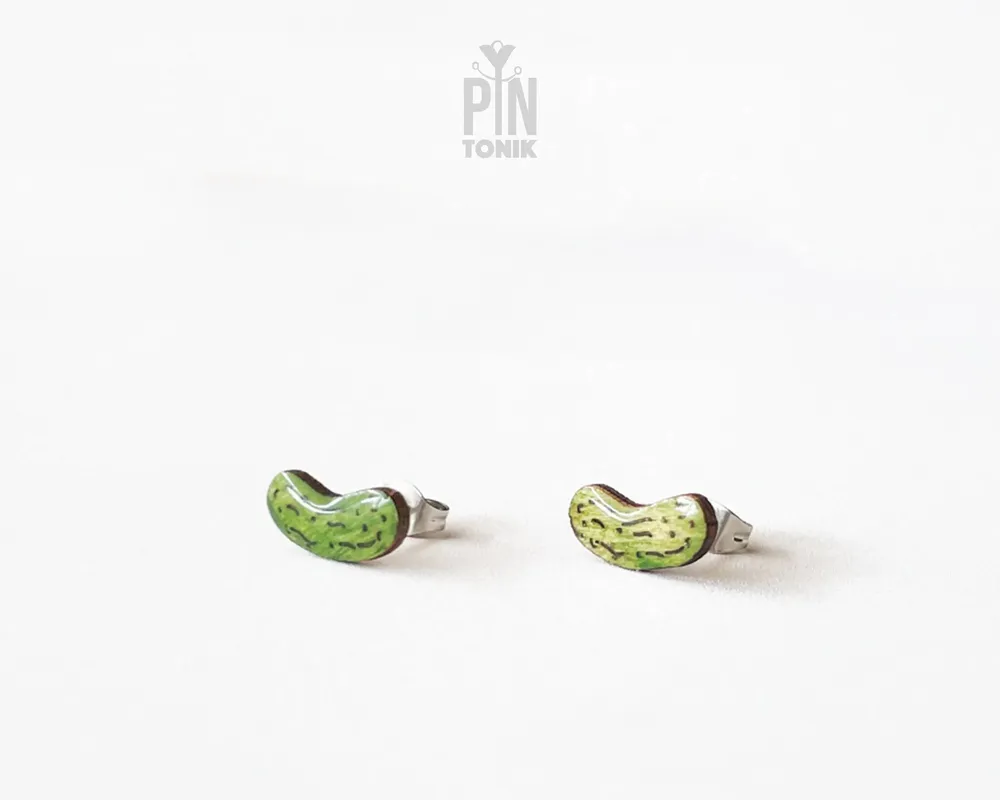Jewelry - Pickle Jewelry - Pickles Stud Earrings - Funny Food Earrings - PINTONIK