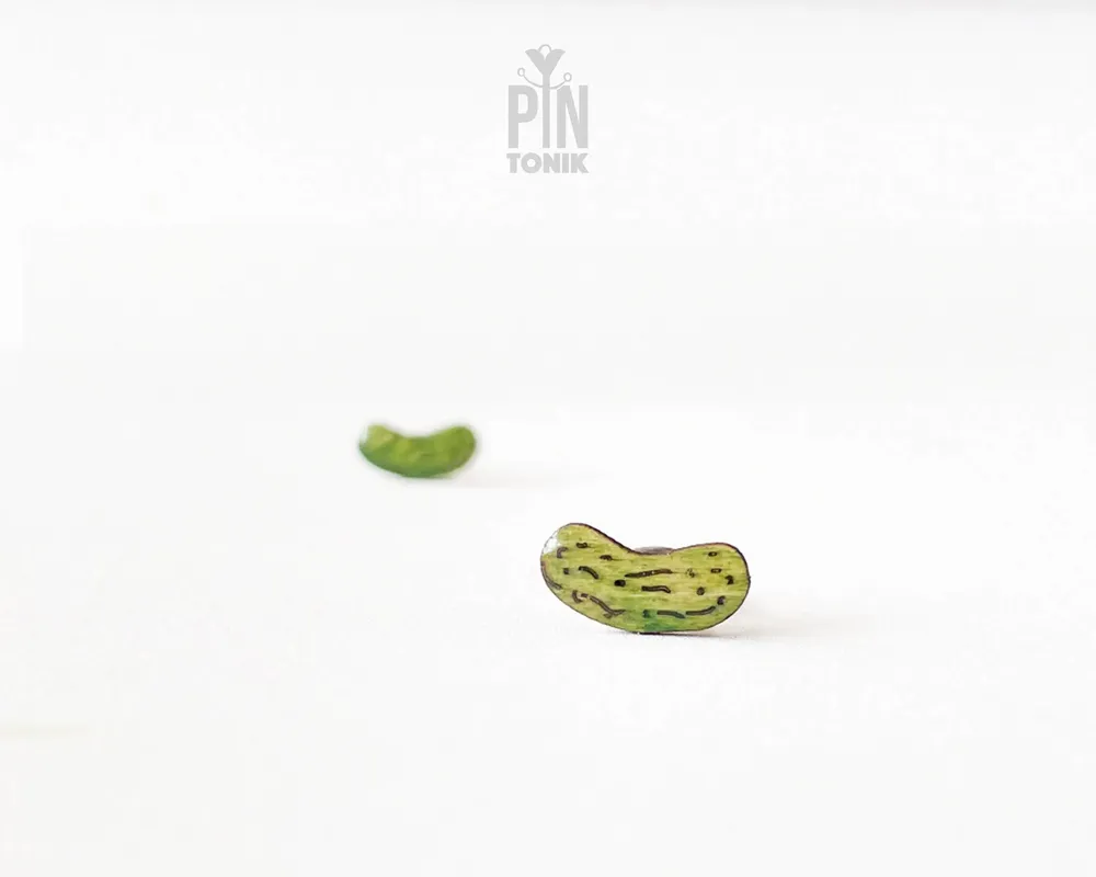 Jewelry - Pickle Jewelry - Pickles Stud Earrings - Funny Food Earrings - PINTONIK