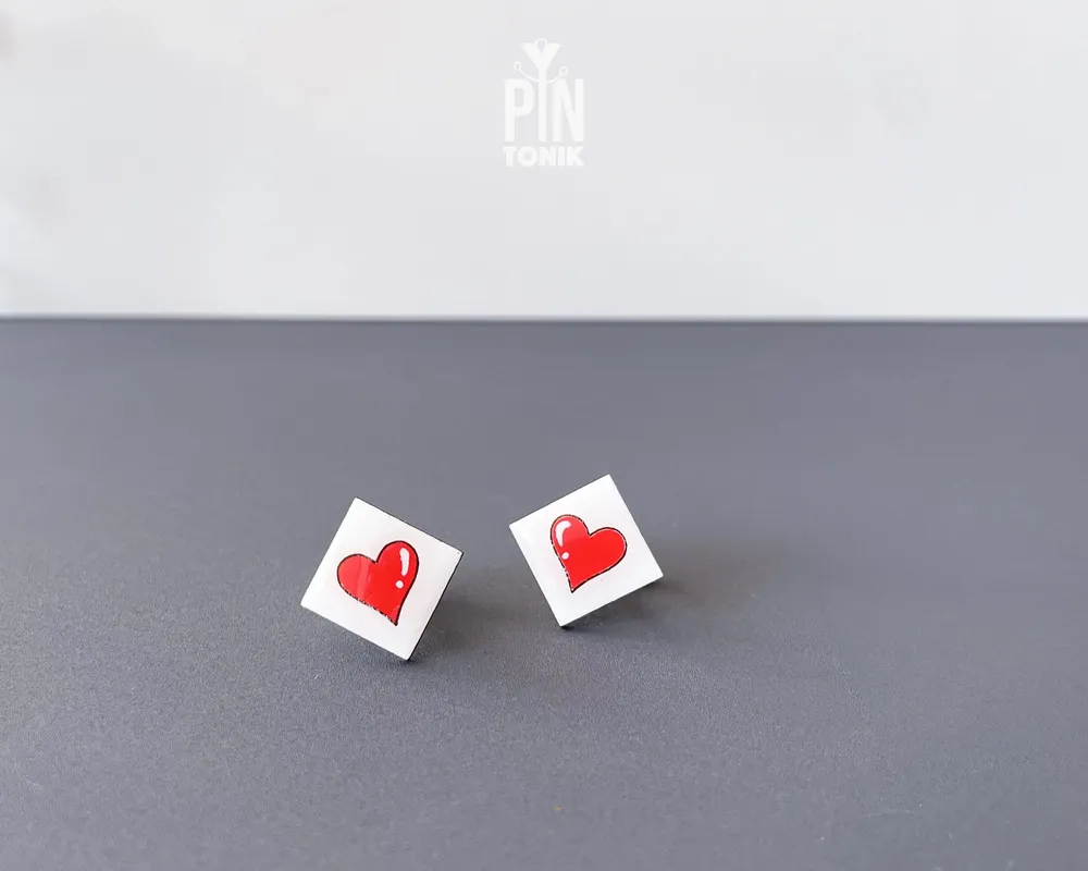 Jewelry - Ace of Spades Cufflinks - Hand-Painted Wooden Poker Cufflinks - PINTONIK