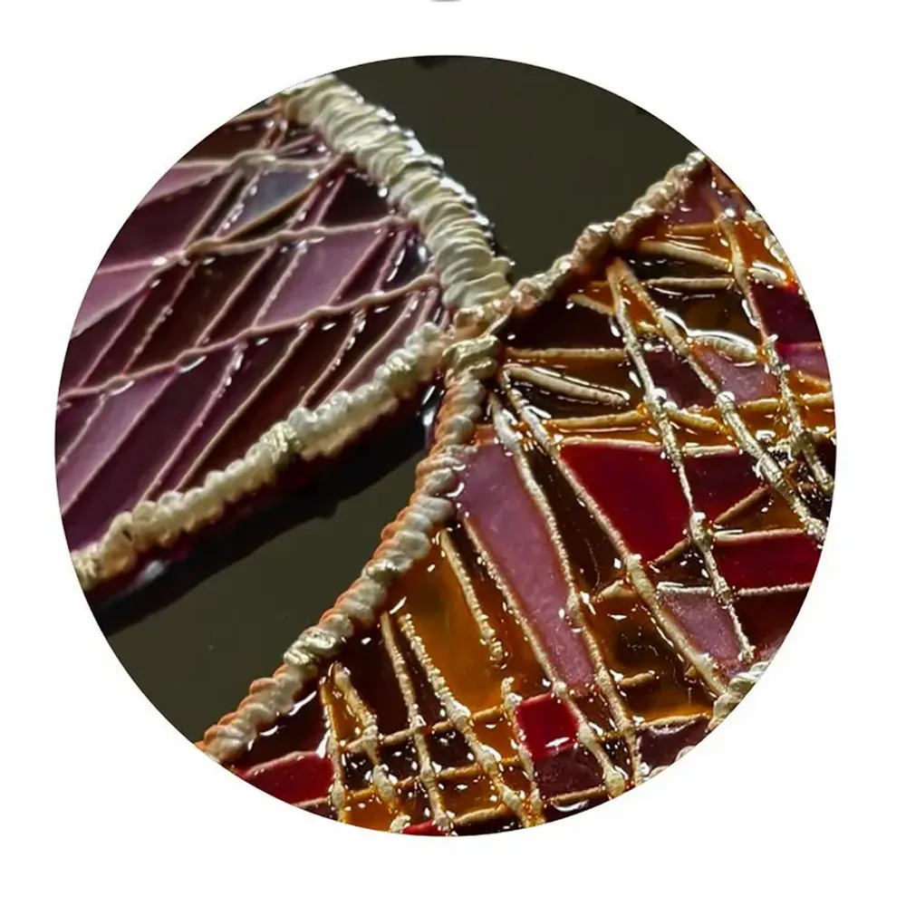 Mirrors - MIRROR - SCARLET CARESS - 130 CM - MIRO’ART™- ORSIGNÉ™ BY AMANDINE MANGENOT