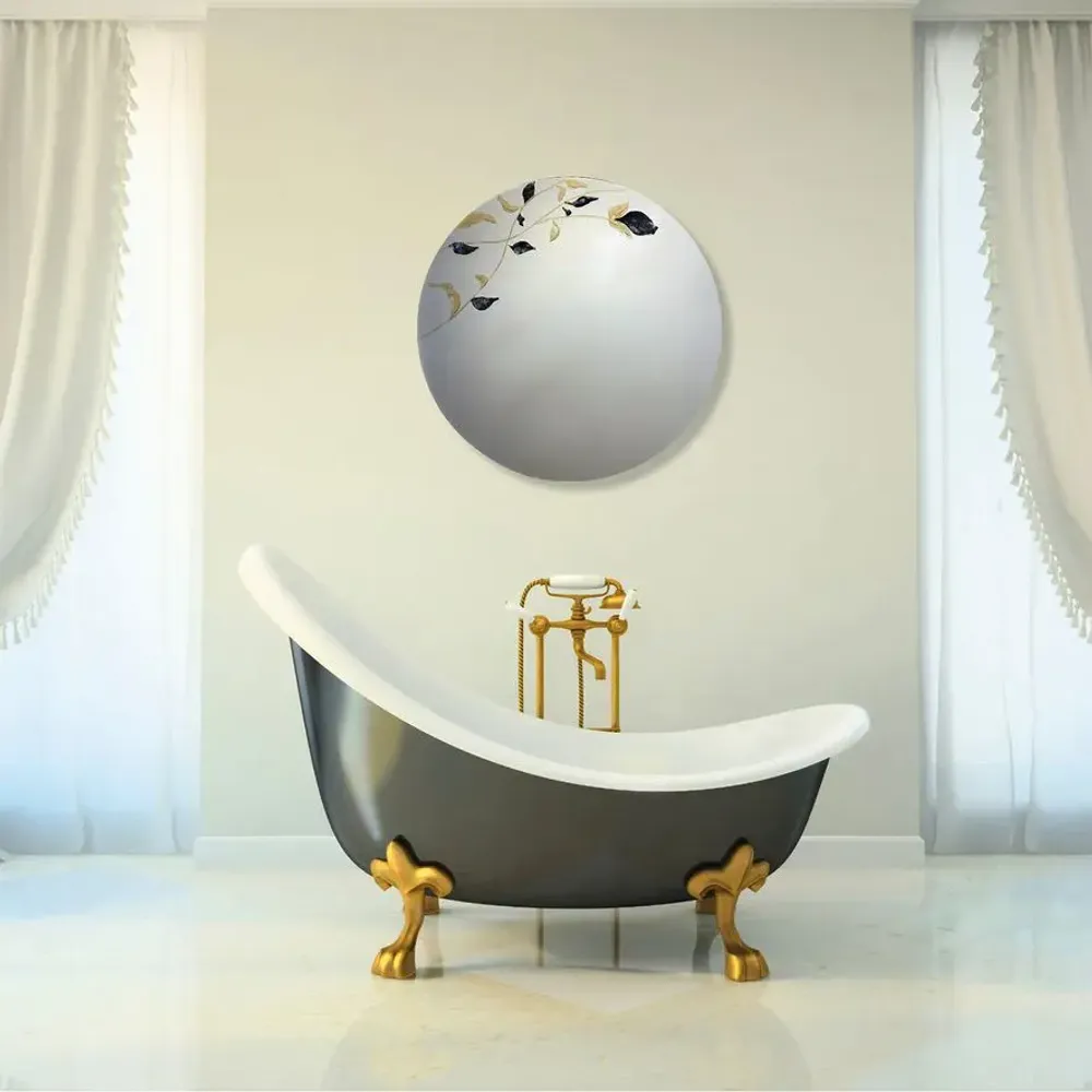 Mirrors - MIRROR - KURO HANA - 80 CM - MIRO’ART™- ORSIGNÉ™ BY AMANDINE MANGENOT