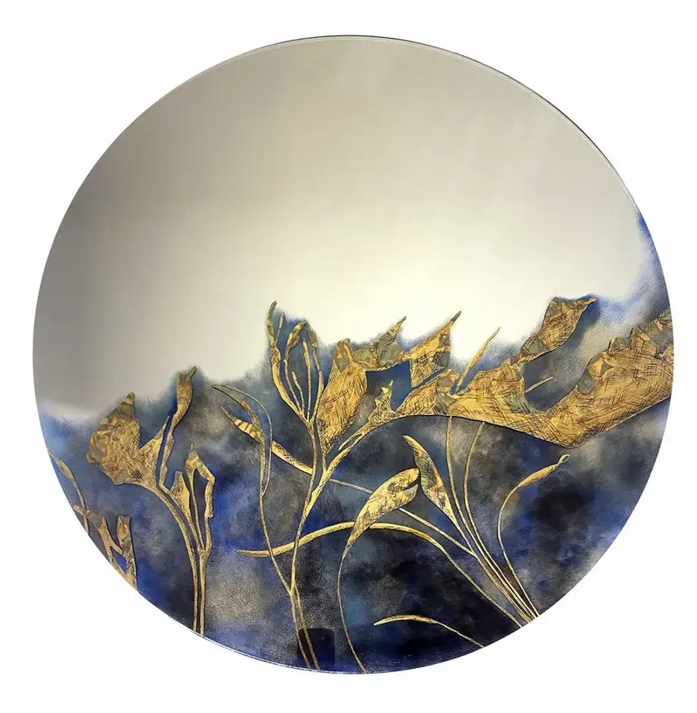 Mirrors - MIRROR - AZURE DREAM - 80 CM - MIRO’ART™- ORSIGNÉ™ BY AMANDINE MANGENOT