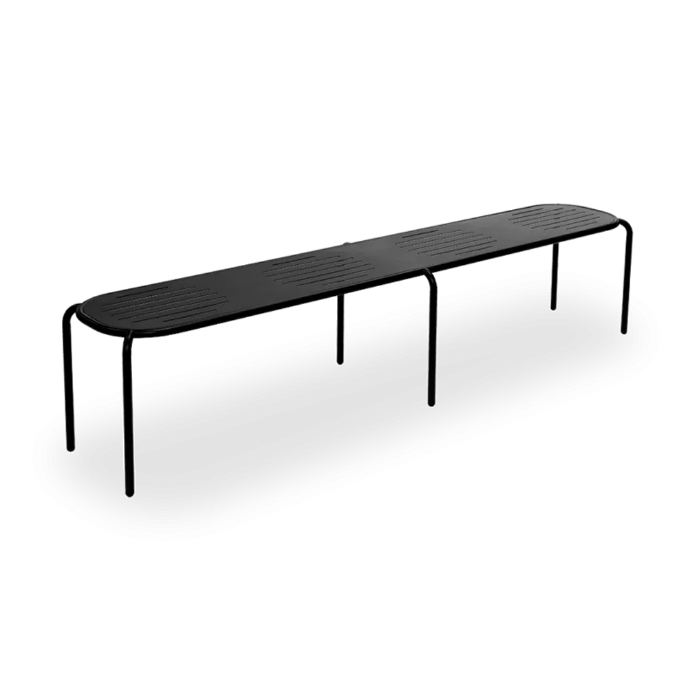 Benches - Hyphen Bench 220 cm Gray Black - CORNILLEAU