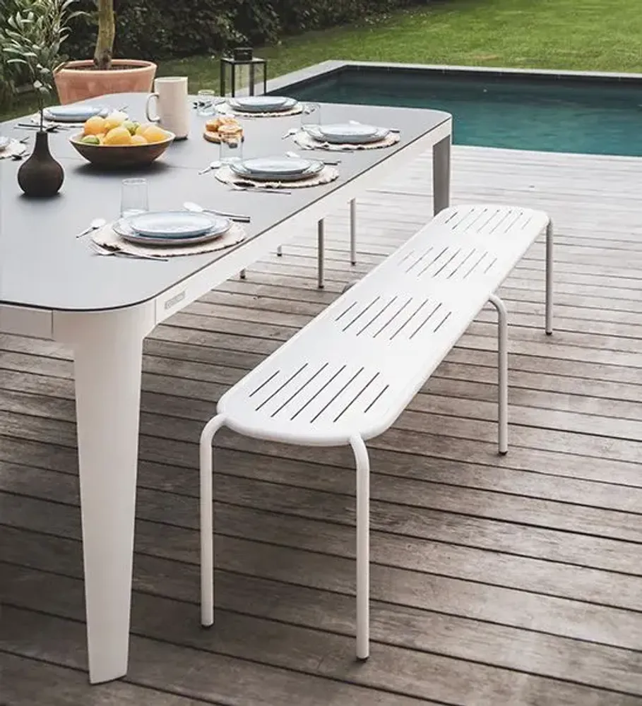 Bancs - Banc Hyphen 220 cm Blanc - CORNILLEAU