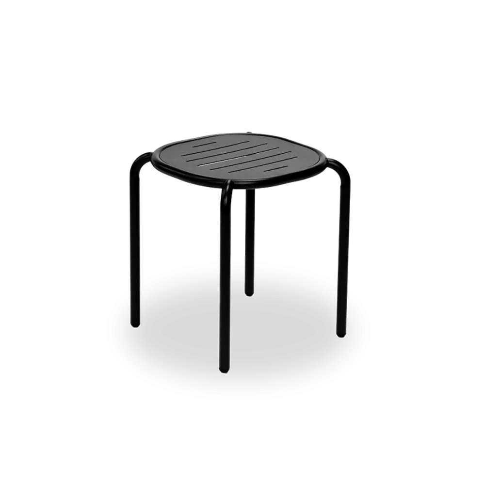 Stools - Hyphen Grey Black Stool - CORNILLEAU