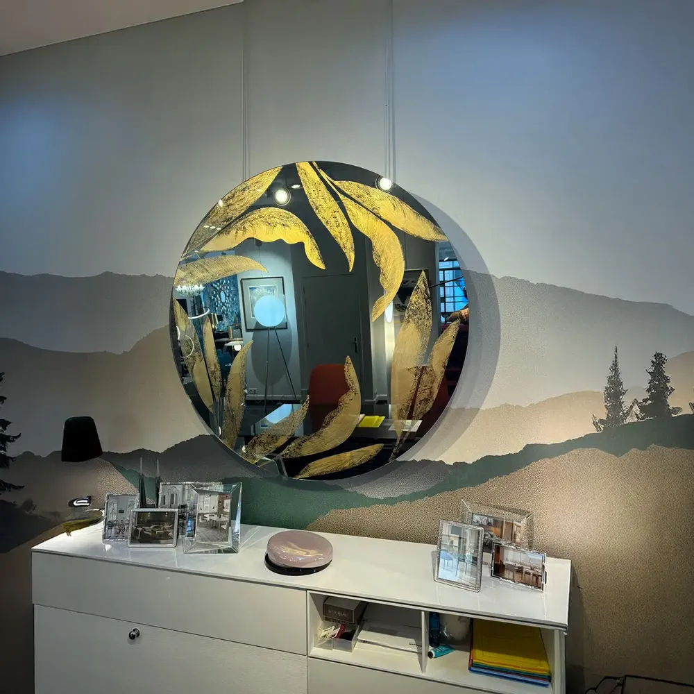 Mirrors - MIRROR - GOLD PRINT - 130 CM - MIRO’ART™- ORSIGNÉ™ BY AMANDINE MANGENOT