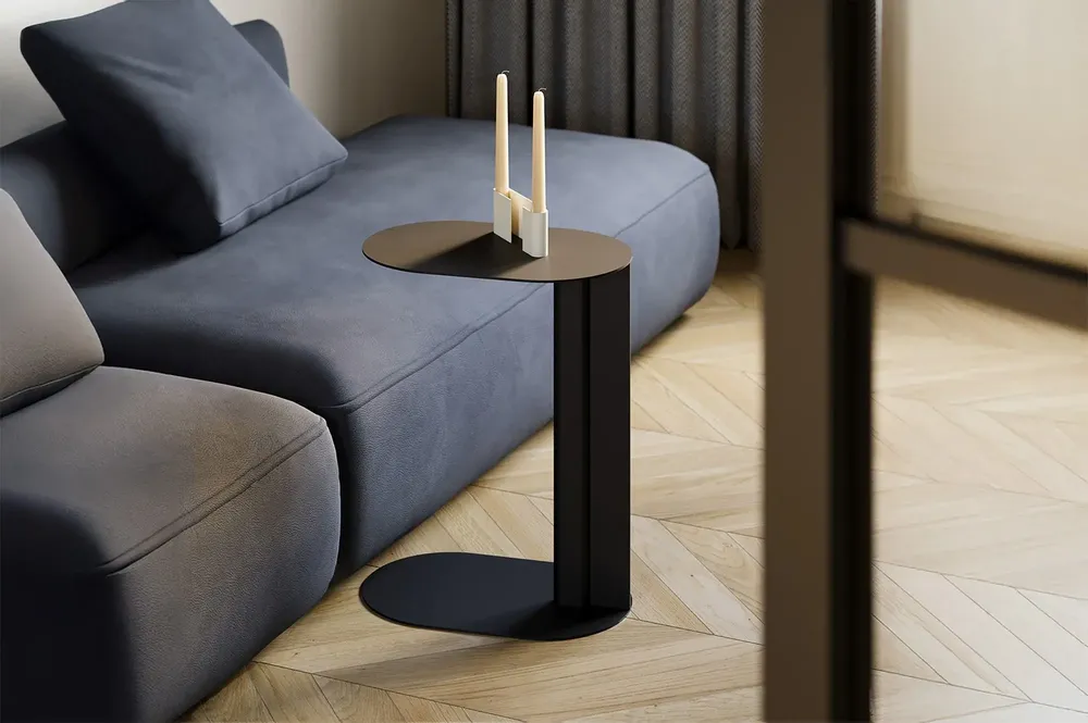 Objets de décoration - Table d’appoint en acier LONDO - UPPER HALF