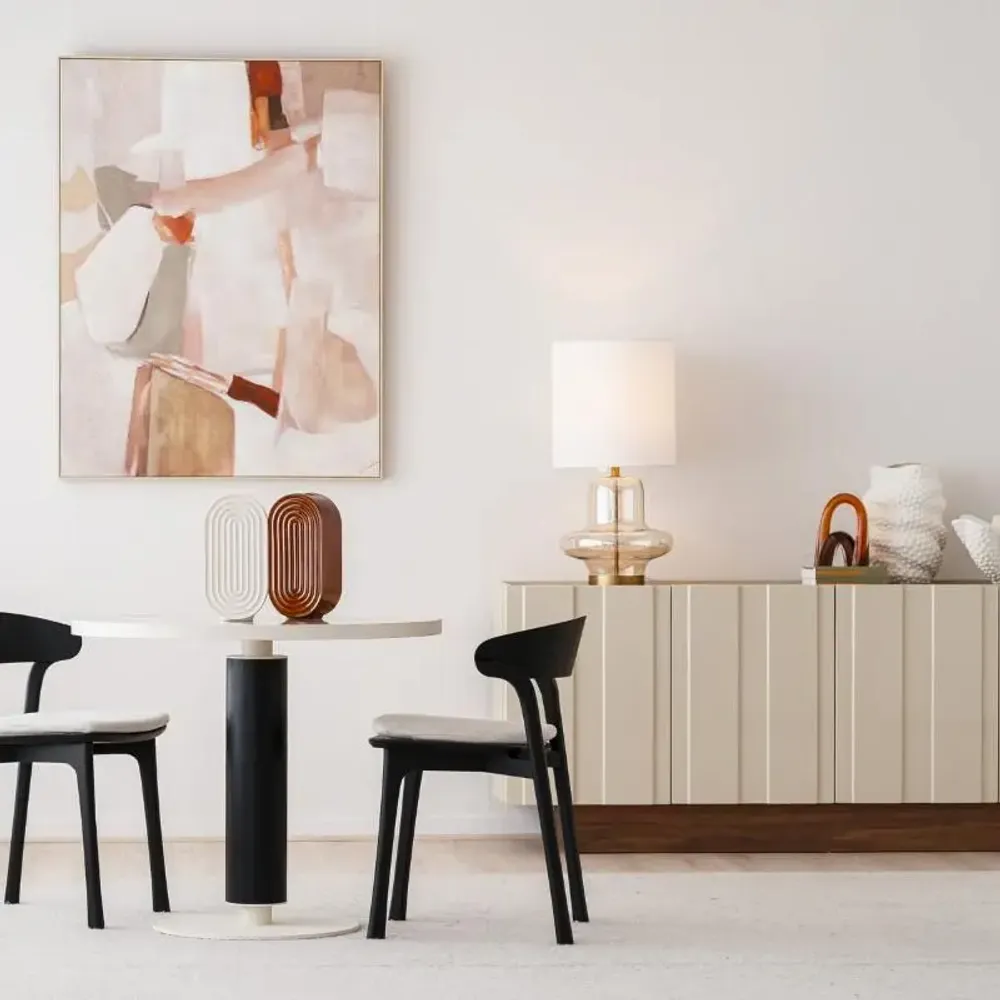 Sideboards - FURNITURE COLLECTION. OBI. BEIGE LACQUER FINISH AND WALNUT - VP INTERIORISMO
