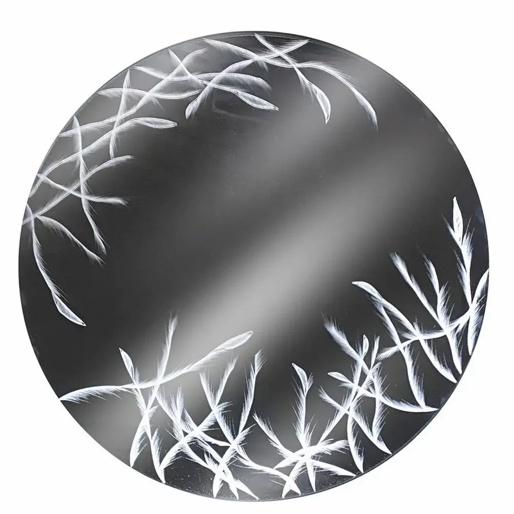 Mirrors - MIRROR - SILVER VELVET - 60 CM - MIRO’ART™- ORSIGNÉ™ BY AMANDINE MANGENOT