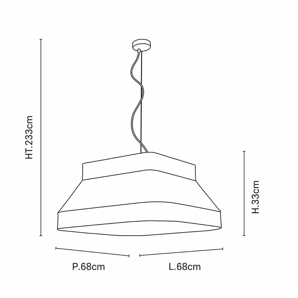 Suspensions - SQUARE suspension 4L - MARKET SET