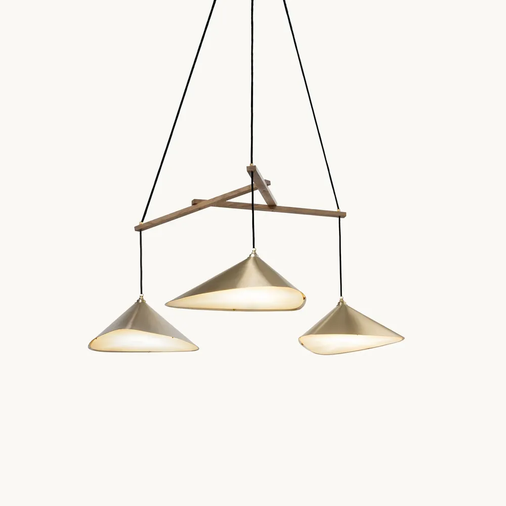 Suspensions - Emily Group of Three – Suspension sculpturale à trois lumières - MOSS OBJECTS