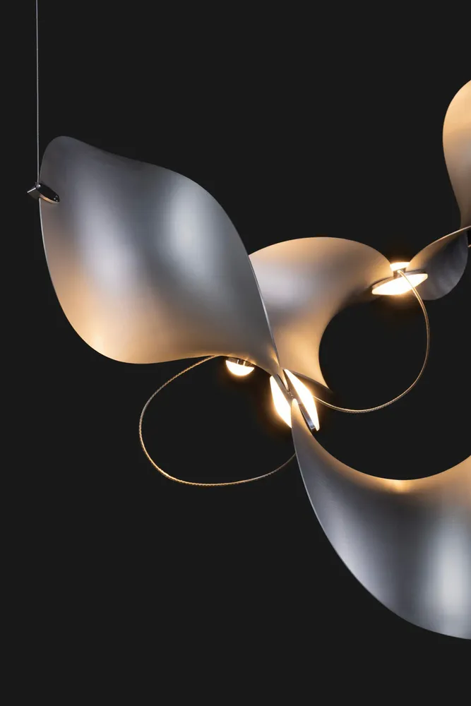 Hanging lights - Dune 10 Cluster – Modular Sculptural Chandelier Luminaire - MOSS OBJECTS