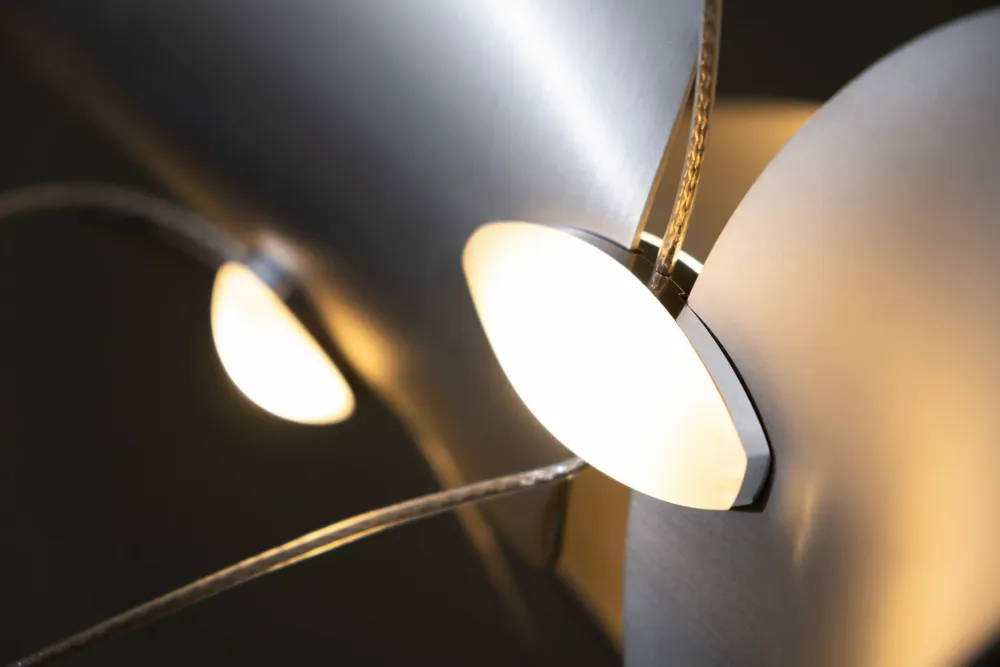 Hanging lights - Dune 8 Cluster – Modular Sculptural Architectural Chandelier Luminaire - MOSS OBJECTS