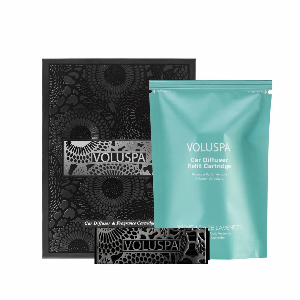 Diffuseurs de parfums - French Cade Lavender Car Diffuser Starter Kit - VOLUSPA