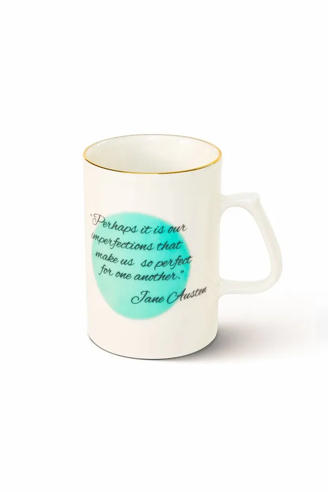Mugs - Jane Austen Porcelain Mug - SOMNIA ATELIER