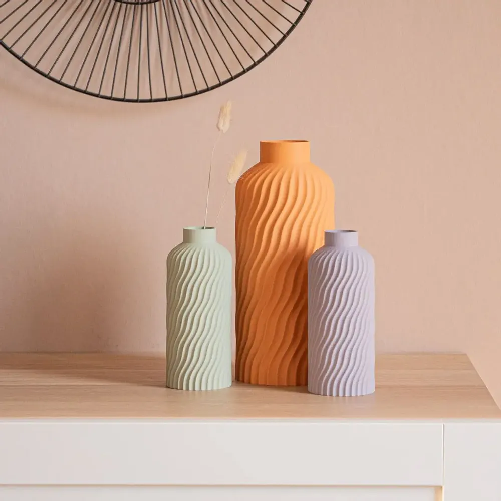 Vases - Vase pour fleurs séchées Océan - 4 couleurs - 3 tailles - FILAMENT