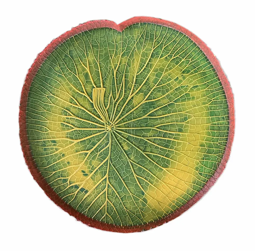 Trays - VITÓRIA RÉGIA Green Amazônia tray - 100% natural rubber craftsmanship - SABIÁ DESIGN