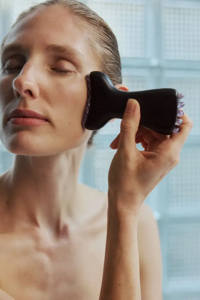 Spas - Padauk  Dual-Ended  Crystal  Massager - ÉCLATLIFE