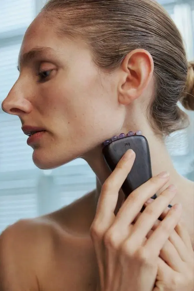 Spas - Padauk  Dual-Ended  Crystal  Massager - ÉCLATLIFE