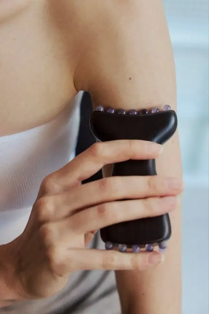 Spas - Padauk  Dual-Ended  Crystal  Massager - ÉCLATLIFE