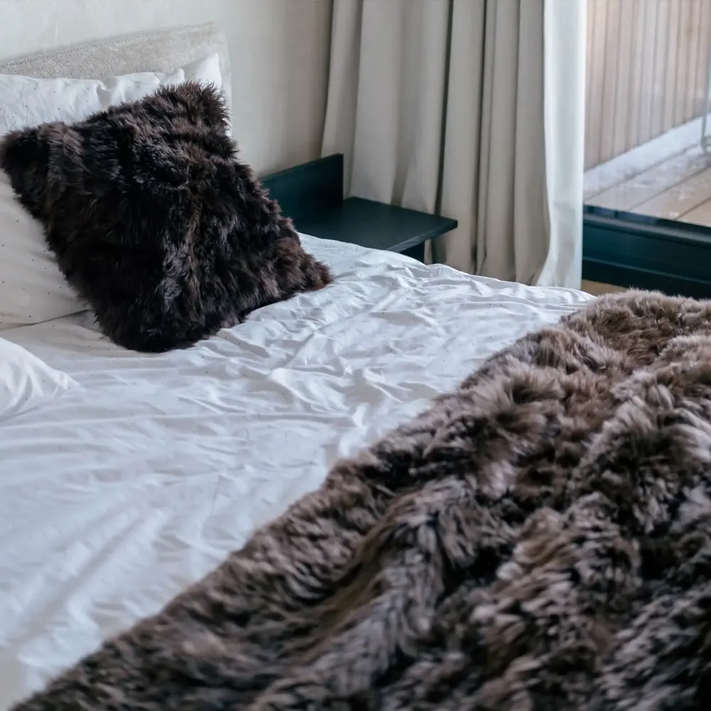 Throw blankets - Alpaca Fur Luxury Throw - ALPAKA