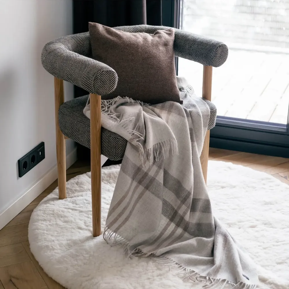 Plaids - Collection en laine d'alpaga : plaids et écharpes - ALPAKA