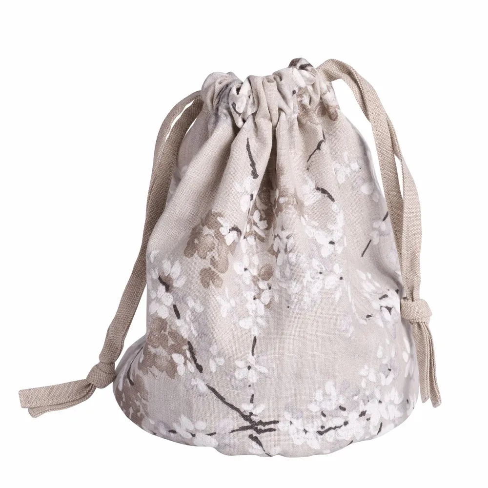 Food storage - Toile de Jouy Blue & Stripes Bread Bag – Double-Sided Design - ROSEBERRY HOME