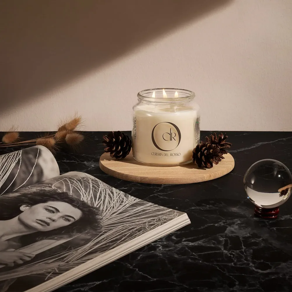 Candles - Jar scented Candle- Black Coconut - CERERIA DEL ROSSO
