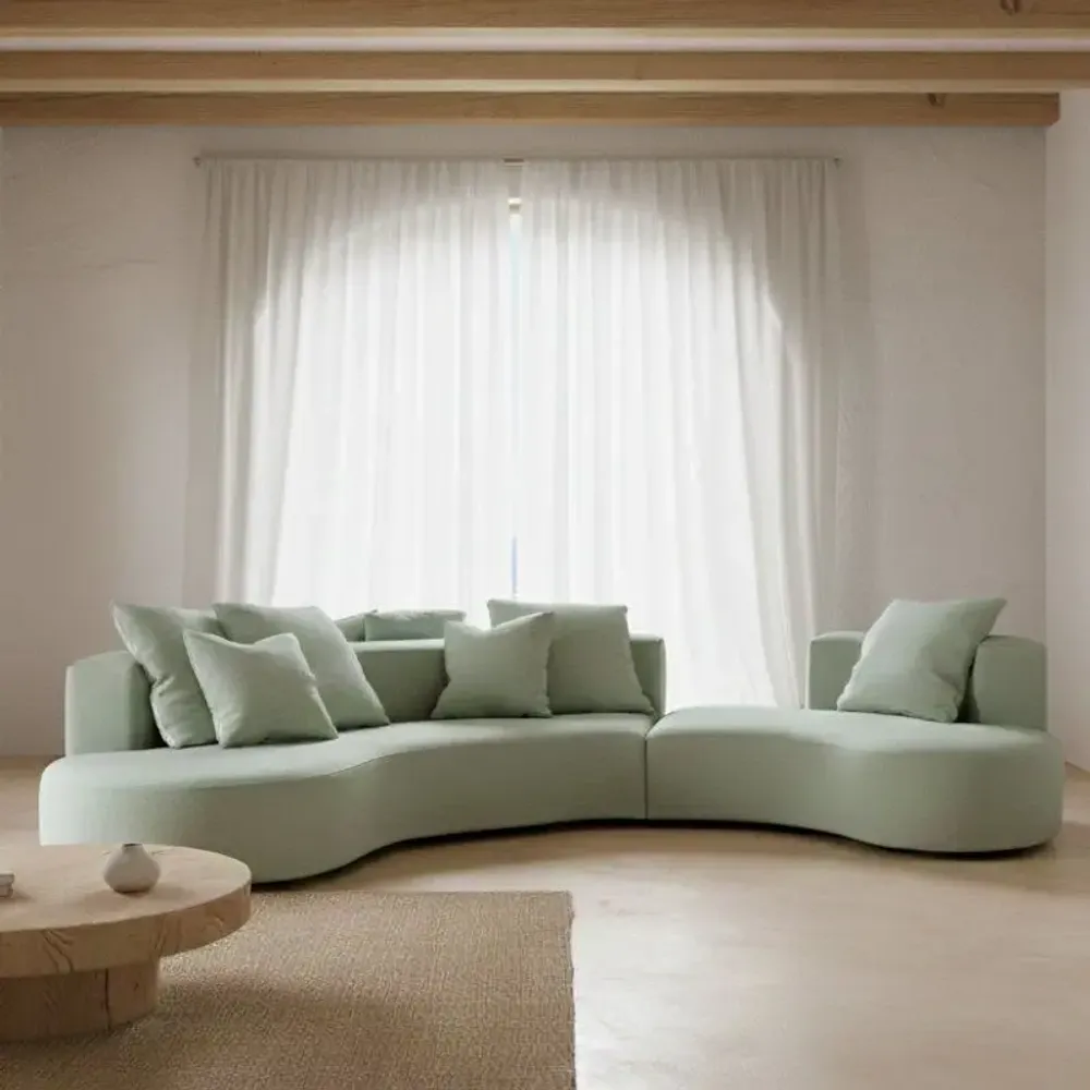 Sofas for hospitalities & contracts - Lab Organic Unique|Double sided curved sofa, 100% custom made - CREARTE COLLECTIONS