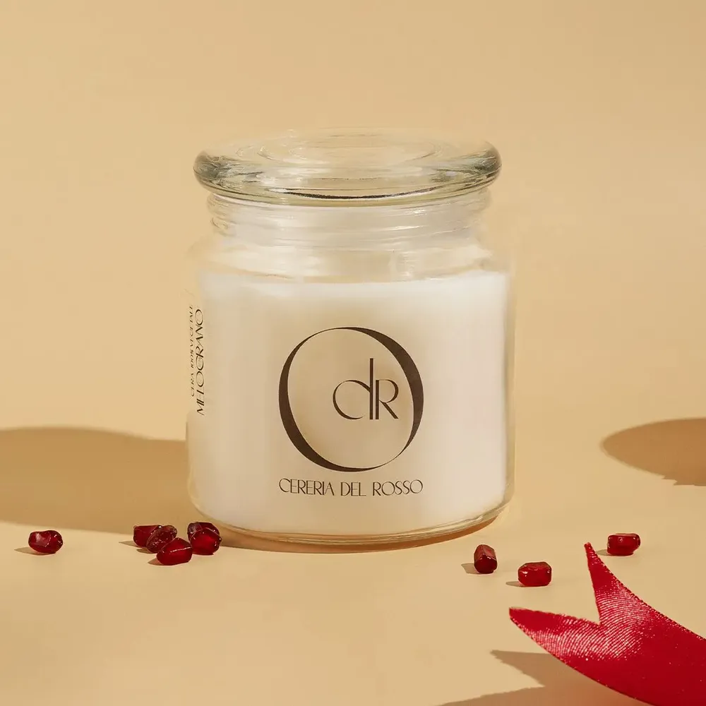 Candles - Jar scented Candle- Pomegranate - CERERIA DEL ROSSO