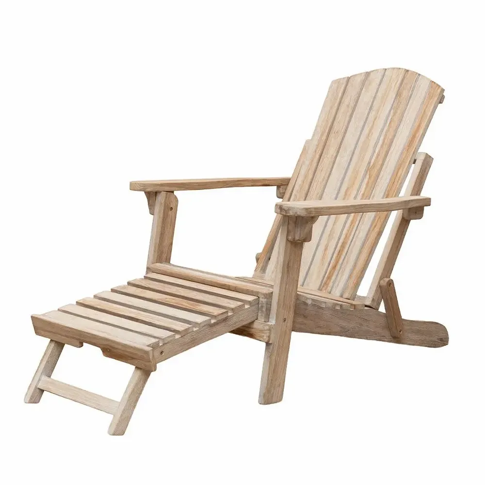 Deck chairs - Sun lounger with footstool Liora - CHEHOMA