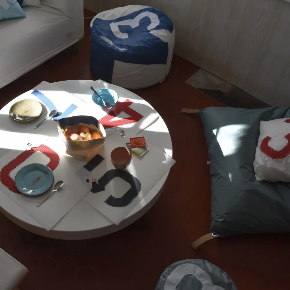Objets de décoration - Mobilier - Décoration voile recyclée - made in France - écoresponsable - LES TOILES DU LARGE