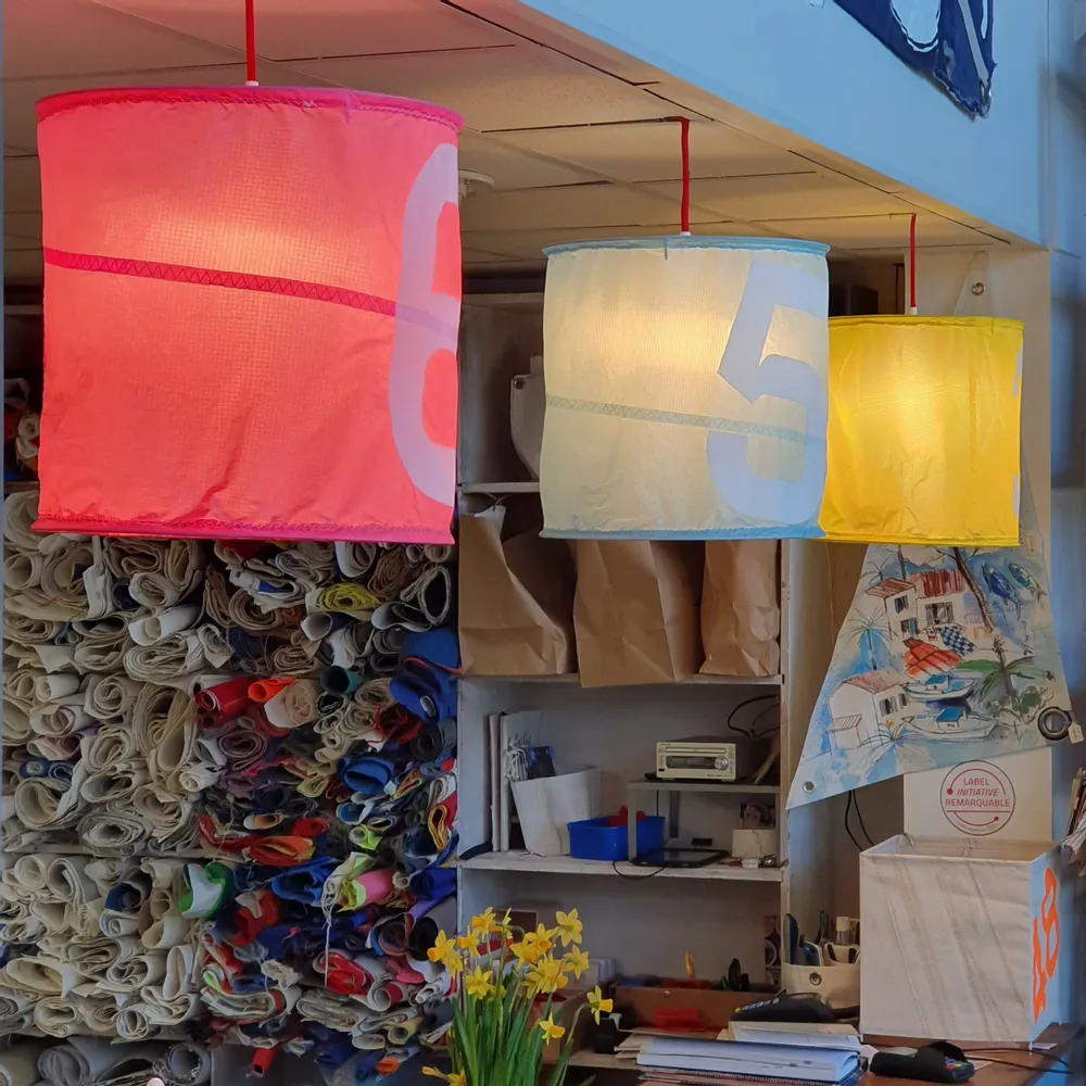 Objets de décoration - Mobilier - Décoration voile recyclée - made in France - écoresponsable - LES TOILES DU LARGE